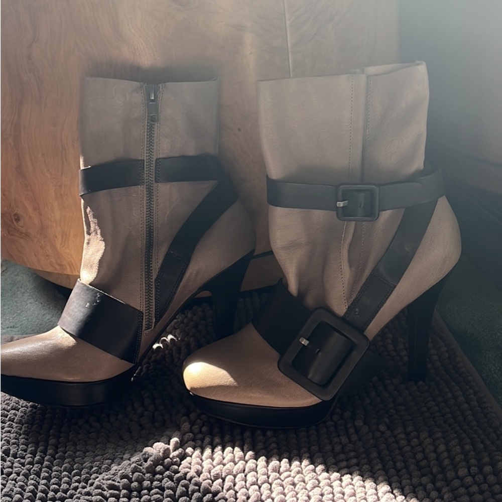 Over ankle boots, genuine leather, brand new size 8 women